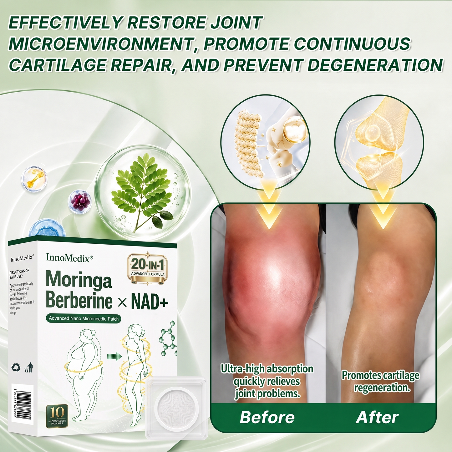 🥝InnoMedix® Moringa Berberine x NAD+ 20-IN-1 Advanced Nano Microneedle Patch( 𝐉𝐮𝐬𝐭 𝐨𝐧𝐜𝐞 𝐚 𝐝𝐚𝐲, 𝐯𝐢𝐬𝐢𝐛𝐥𝐞 𝐜𝐡𝐚𝐧𝐠𝐞𝐬 𝐢𝐧 𝟕 𝐝𝐚𝐲𝐬)