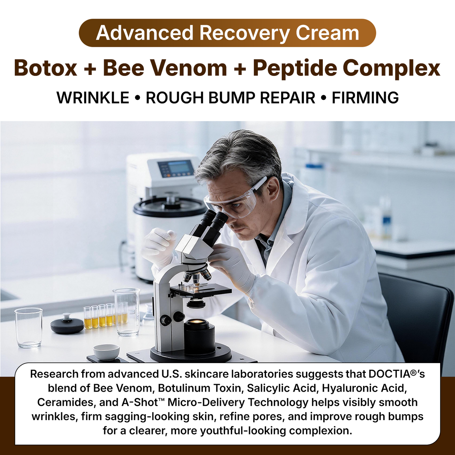 👑Made and Shipped from US ✨🔥 DOCTIA® Botox & Bee Venom Advanced Recovery Cream—For Wrinkles, Sagging Skin, Skin Tags & Rough Bumps