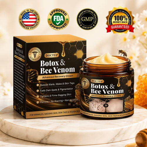 👑Made and Shipped from US ✨🔥 DOCTIA® Botox & Bee Venom Advanced Recovery Cream—For Wrinkles, Sagging Skin, Skin Tags & Rough Bumps