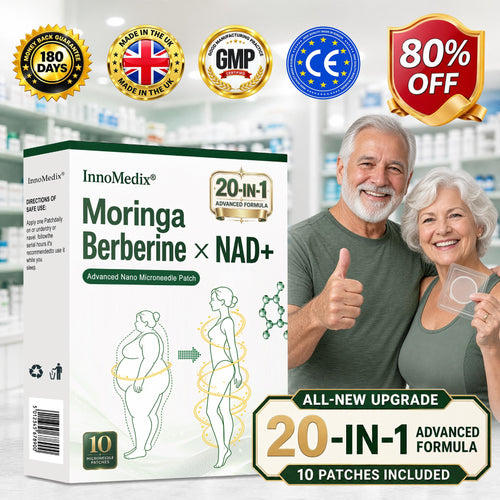 🥝InnoMedix® Moringa Berberine x NAD+ 20-IN-1 Advanced Nano Microneedle Patch( 𝐉𝐮𝐬𝐭 𝐨𝐧𝐜𝐞 𝐚 𝐝𝐚𝐲, 𝐯𝐢𝐬𝐢𝐛𝐥𝐞 𝐜𝐡𝐚𝐧𝐠𝐞𝐬 𝐢𝐧 𝟕 𝐝𝐚𝐲𝐬)