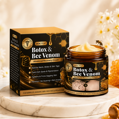 Made and Shipped from US 🐝 DOCTIA® Botox & Bee Venom Advanced Recovery Cream—For Wrinkles, Sagging Skin, Skin Tags & Rough Bumps