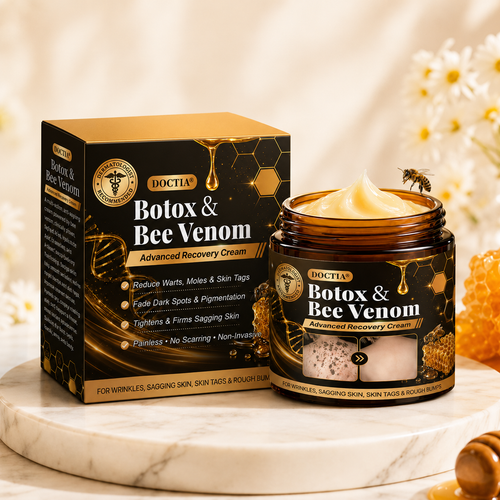 Made and Shipped from US 🐝 DOCTIA® Botox & Bee Venom Advanced Recovery Cream—For Wrinkles, Sagging Skin, Skin Tags & Rough Bumps